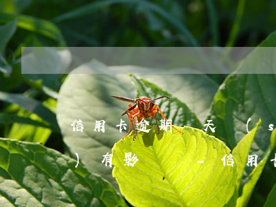 信用卡逾期幾天時(shí)間會(huì)有影響嗎-信用卡逾期幾天時(shí)間會(huì)有影響嗎知乎