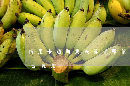 信用卡逾期幾天算呆賬(信用卡逾期呆賬是什么意思)