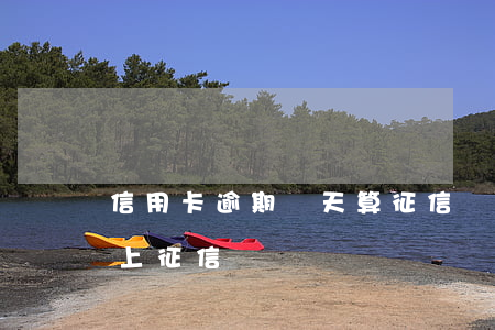 信用卡逾期幾天算征信(銀行信用卡逾期幾天上征信)