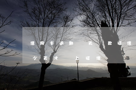 信用卡逾期幾天還款征信(信用卡逾期還款多少天才會上征信)