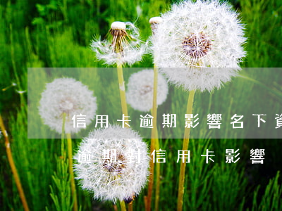 信用卡逾期影響名下資產(chǎn)(當前逾期對信用卡影響)