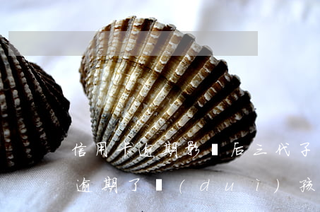 信用卡逾期影響后三代子女(兩口子信用卡都逾期了對(duì)孩子有什么影響)