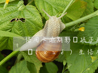 信用卡逾期影響孩子考大學(xué)嗎(大學(xué)生信用卡逾期影響上學(xué)嗎)