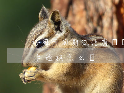 信用卡逾期征信有問題怎么處理(征信有信用卡逾期怎么辦)