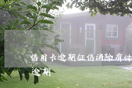 信用卡逾期征信消除(有什么辦法消除信用卡逾期記錄)