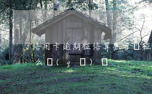 信用卡逾期征信算黑了嗎(征信黑和逾期有什么區(qū)別)