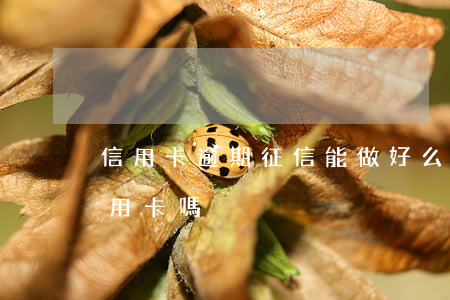 信用卡逾期征信能做好么(征信有逾期好辦信用卡嗎)