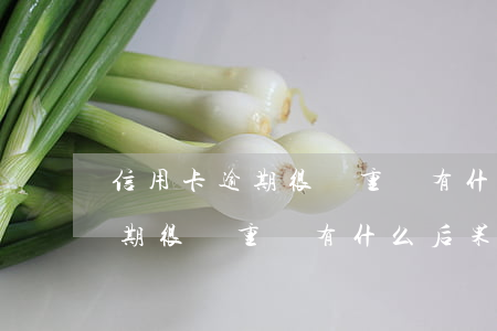 信用卡逾期很嚴重會有什么后果-信用卡逾期很嚴重會有什么后果嗎