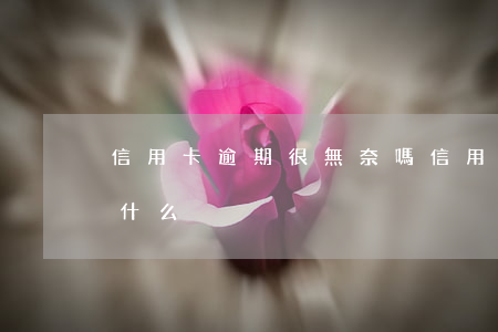 信用卡逾期很無奈嗎(信用卡逾期很無奈嗎為什么)