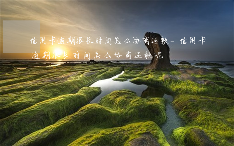 信用卡逾期很长时间怎么协商还款-信用卡逾期很长时间怎么协商还款呢