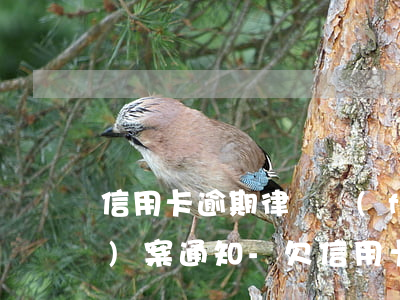信用卡逾期律師發(fā)刑事報(bào)案通知-欠信用卡被發(fā)律師函多久會(huì)被起訴