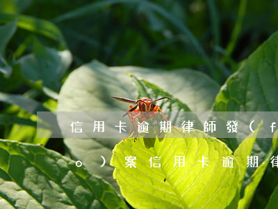信用卡逾期律師發(fā)郵件要報(bào)案(信用卡逾期律師發(fā)郵件要報(bào)案)