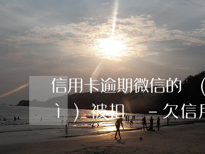 信用卡逾期微信的錢(qián)會(huì)被扣嗎-欠信用卡錢(qián)使用微信會(huì)被扣嗎