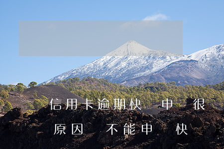 信用卡逾期快貸申請 很遺憾由于您的信用卡原因暫不能申請快貸
