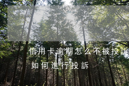 信用卡逾期怎么不被投訴(信用卡逾期被騷擾如何進行投訴)