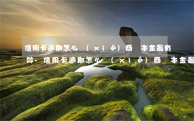信用卡逾期怎么協(xié)商還本金最有效-信用卡逾期怎么協(xié)商還本金最有效的方法