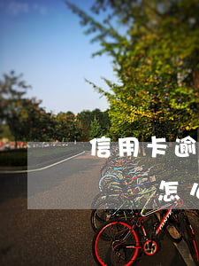 信用卡逾期怎么才能貨到錢(信用卡逾期急用錢該怎么辦)