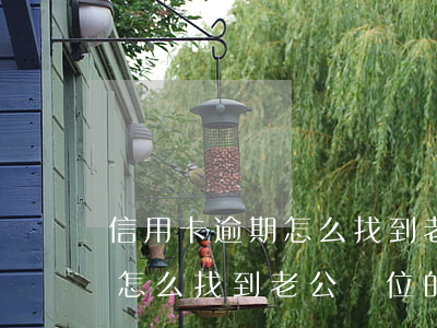信用卡逾期怎么找到老公單位的(信用卡逾期怎么找到老公單位的電話)