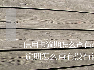 信用卡逾期怎么查有没有被起诉了-信用卡逾期怎么查有没有被起诉了呢