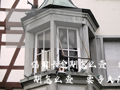 信用卡逾期怎么查還要多久刷白-信用卡逾期怎么查還要多久刷白了