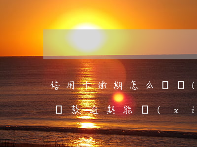 信用卡逾期怎么樣協(xié)商分期(銀行貸款逾期能協(xié)商分期嗎)