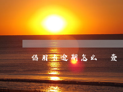 信用卡逾期怎么樣查詢-如何查信用卡逾期