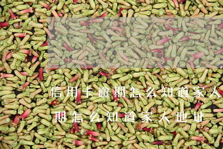 信用卡逾期怎么知道家人地址電話（信用卡逾期怎么知道家人地址）