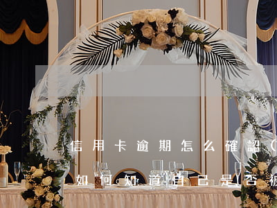 信用卡逾期怎么確認(rèn)自己起訴了(如何知道自己是否被信用卡起訴)