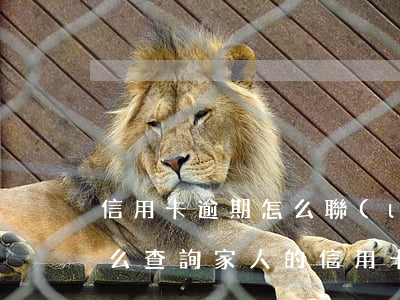 信用卡逾期怎么聯(lián)系的家人(怎么查詢家人的信用卡逾期狀態(tài))