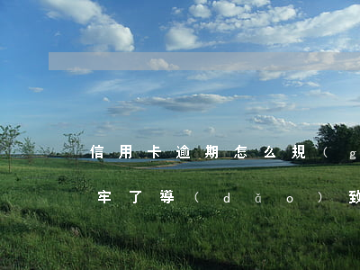 信用卡逾期怎么規(guī)避坐牢起訴(坐牢了導(dǎo)致信用卡逾期怎么辦)