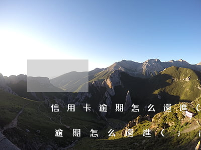 信用卡逾期怎么還進(jìn)賬戶(信用卡逾期怎么還進(jìn)賬戶)