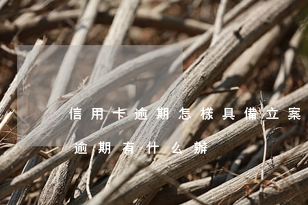 信用卡逾期怎樣具備立案條件(銀行卡信用卡逾期有什么辦)