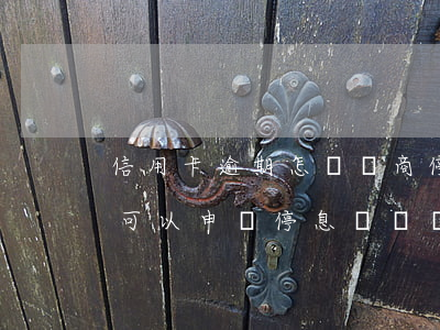 信用卡逾期怎樣協商停息掛賬術語(欠信用卡可以申請停息掛賬嗎)