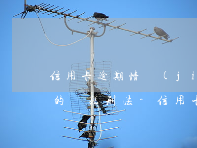 信用卡逾期情節(jié)嚴(yán)重的觸犯刑法-信用卡逾期情節(jié)嚴(yán)重的觸犯刑法了嗎