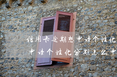 信用卡逾期想申请个性化分期(信用卡逾期想申请个性化分期怎么申请)