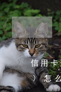 信用卡逾期應(yīng)對話術(shù)(怎么叫信用卡逾期)