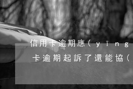 信用卡逾期應(yīng)訴怎么談判(信用卡逾期起訴了還能協(xié)商嗎)