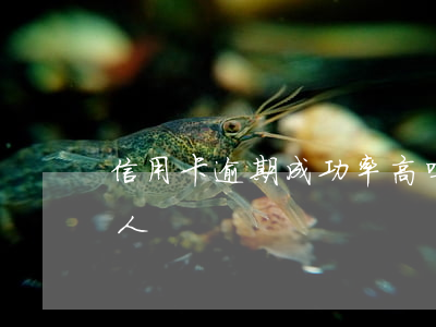 信用卡逾期成功率高吗(有多少信用卡逾期的人)
