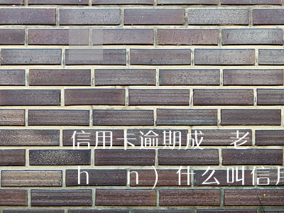 信用卡逾期成為老賴標(biāo)準(zhǔn)(什么叫信用卡嚴(yán)重逾期)