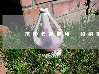 信用卡逾期所觸犯的刑法