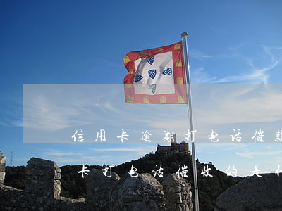 信用卡逾期打电话催款接还是不接-欠信用卡打电话催收的是什么人