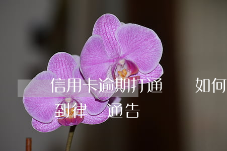 信用卡逾期打通訊錄如何投訴(信用卡 逾期 收到 律師 通告)