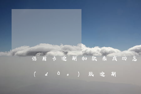 信用卡逾期扣款未成功怎么辦(扣款不成功導(dǎo)致逾期)