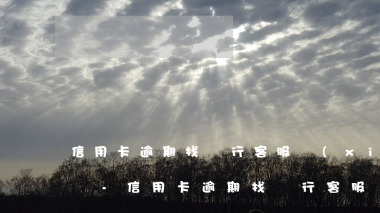 信用卡逾期找銀行客服協(xié)商可以嗎-信用卡逾期找銀行客服協(xié)商可以嗎