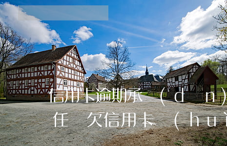 信用卡逾期承擔(dān)刑事責(zé)任嗎(欠信用卡會(huì)有刑事責(zé)任嗎)