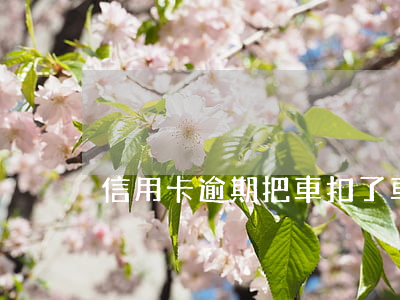 信用卡逾期把車扣了(車輛逾期被扣怎么解決)