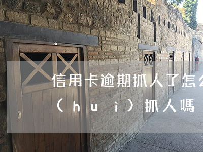 信用卡逾期抓人了怎么辦(信用卡逾期立案會(huì)抓人嗎)