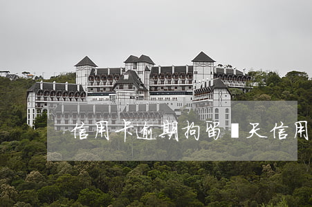 信用卡逾期拘留幾天(信用卡逾期拘留幾天)