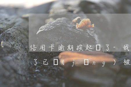 信用卡逾期挨起訴了-我信用卡逾期三個月了已經(jīng)被起訴了怎么辦