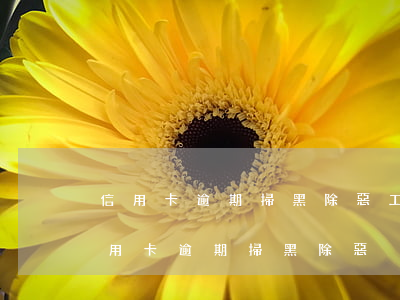 信用卡逾期掃黑除惡工作總結(jié)（信用卡逾期掃黑除惡）